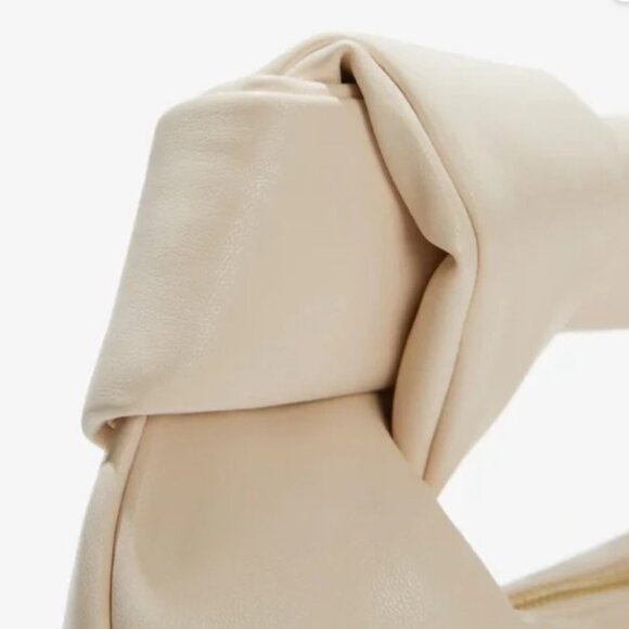 🆕 Melie Bianco Alexandra Top Handle Bag in Cream Vegan Leather - Picture 5 of 9